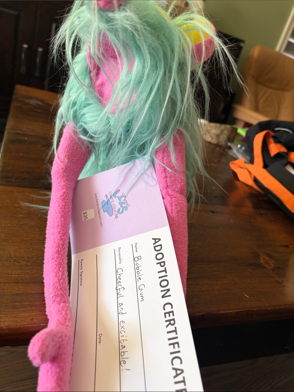 Handmade gum puppet - Picture 3 of 3